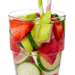 Cucumber Strawberry Apple Infused Water